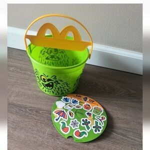 McDonald's Halloween Bucket Pail Dress Up Monster With Stickers New 2024